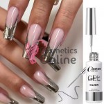 Oja semi UV/ LED Liner metalic Charm Mirror Gel de 10 ml - CHR01 SILVER (Argintiu)